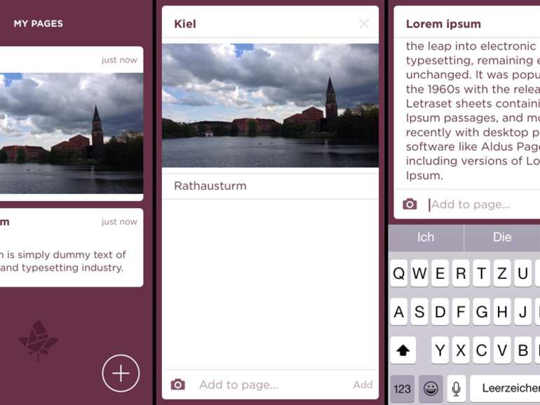 Minimalistische Notizen-App: Mosaic.