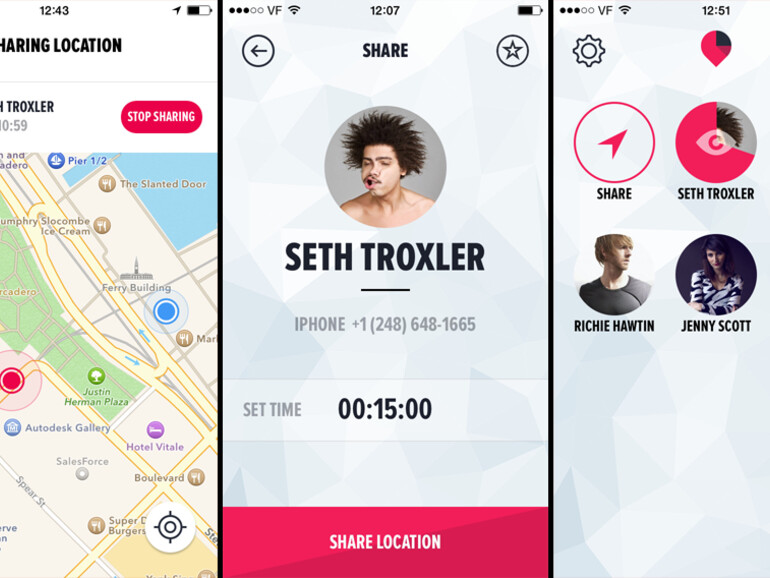 Standort mit anderen teilen: Arrive