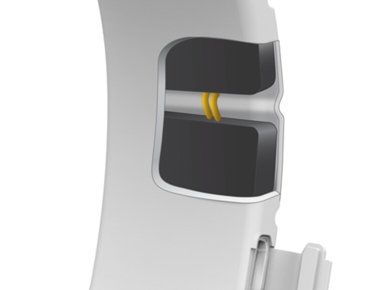 ... direkt am Handgelenk ...