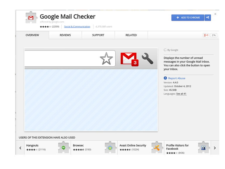 Google Mail Checker