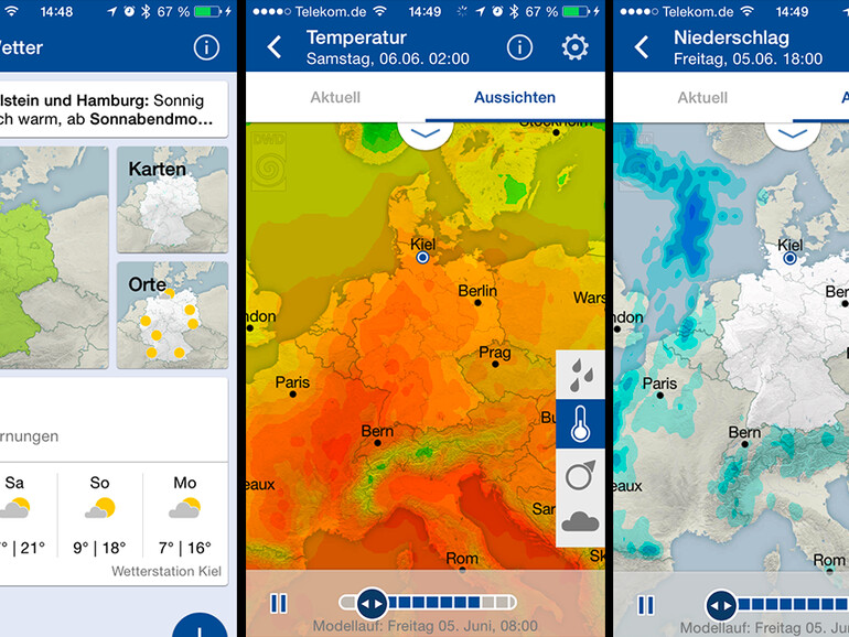 Nie mehr im Regen stehen dank WarnWetter