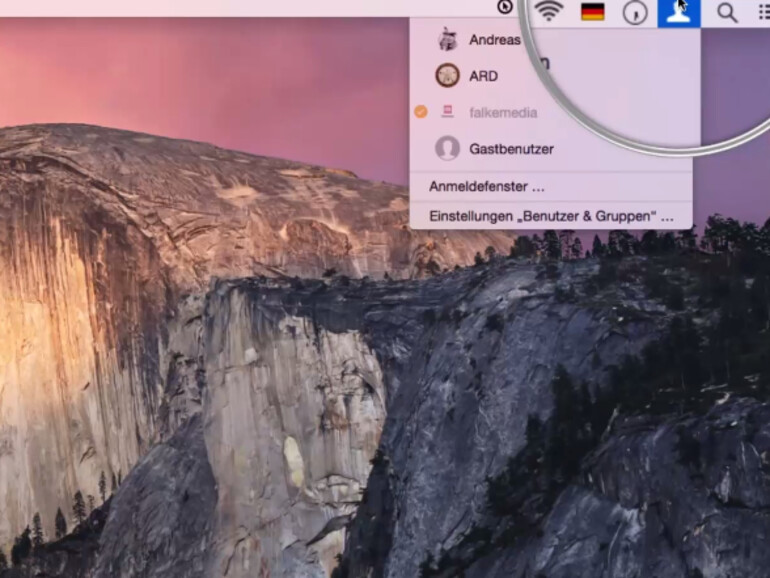 Die Menüleiste bietet dem Nutzer viele nützliche Informationen und Funktionen