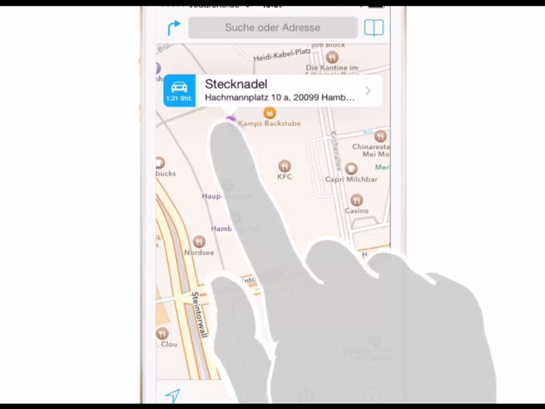 Die Karten-App von iOS eignet sich nicht nur zur klassischen Navigation