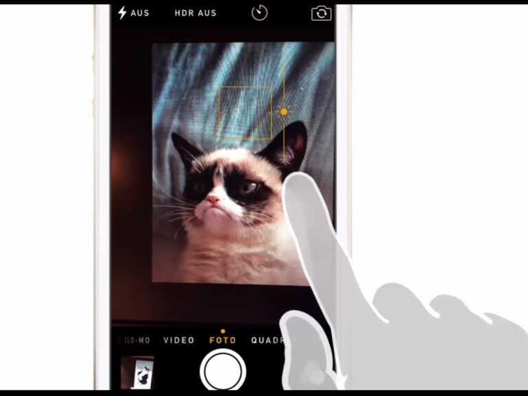 Nutzer können in iOS 8 die Belichtung der Kamera manuell ändern