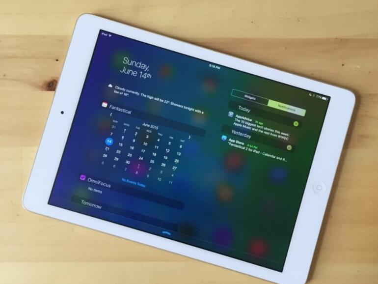 Die Mitteilungszentrale unter iOS 9 ...