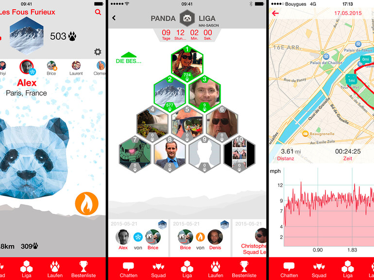 Laufgruppe mit SquadRunner