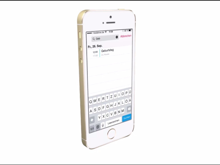 Die Kalender-App von iOS 8 besitzt eine Suchfunktion