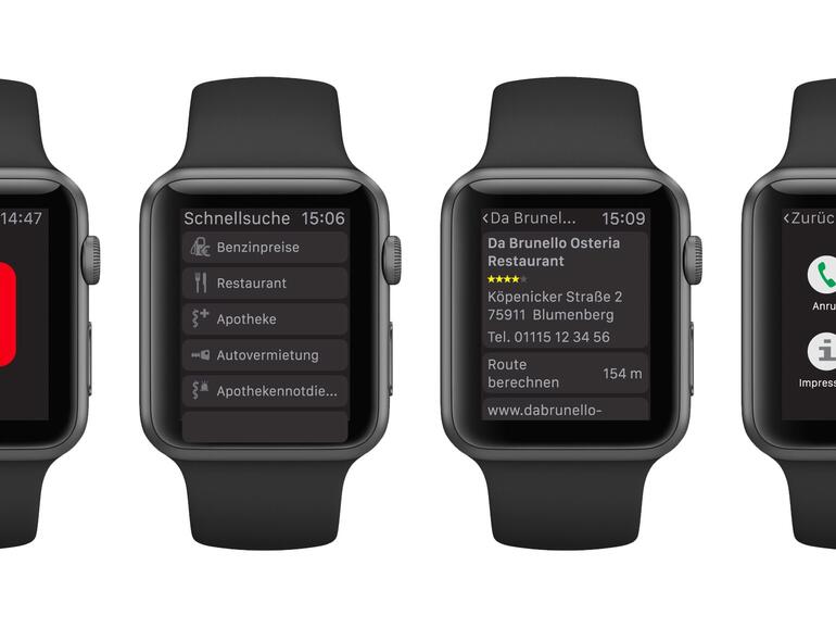 Das Telefonbuch auf der Apple Watch 