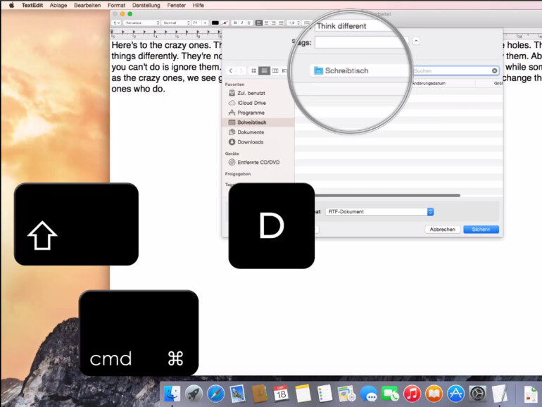 Tastenkombinationen können das Leben mit dem Mac einfacher machen