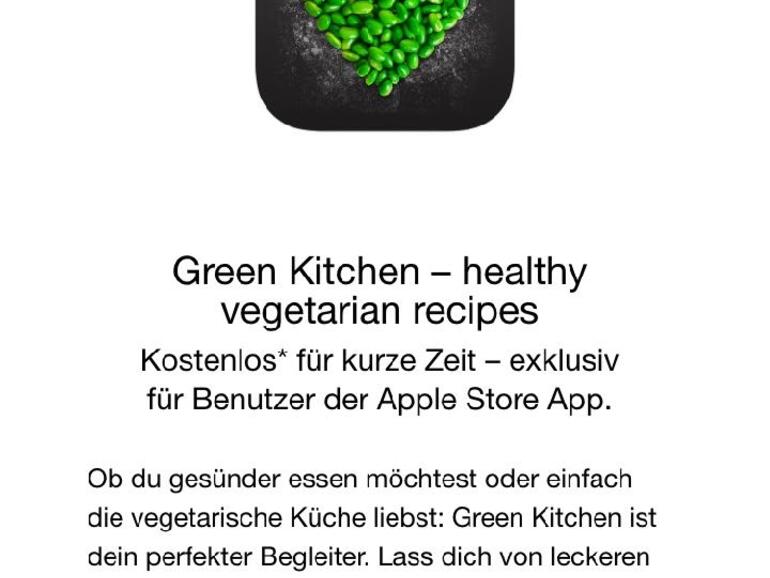 Sie können Green Kitchen bis zum 30. Juli kostenfrei herunterladen