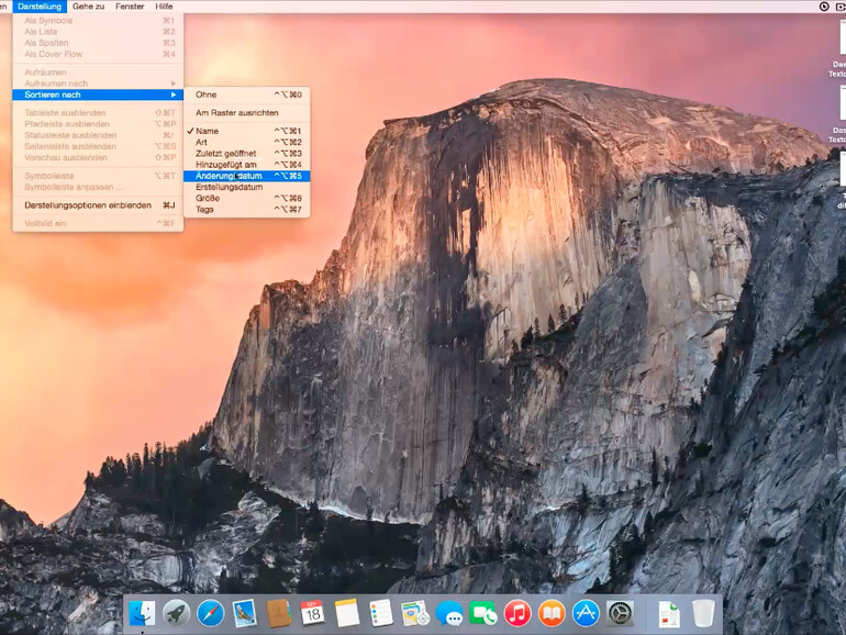 Dateien nach unterschiedlichen Kriterien auf dem Desktop automatisch sortieren