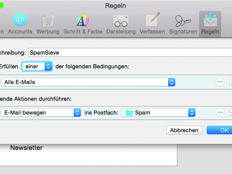 Lästige Spam-Nachrichten vermeiden