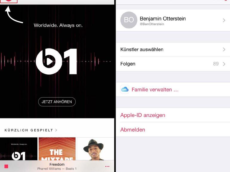 Dies sollten Sie sehen, wenn Sie Schritt 1 und 2 befolgen