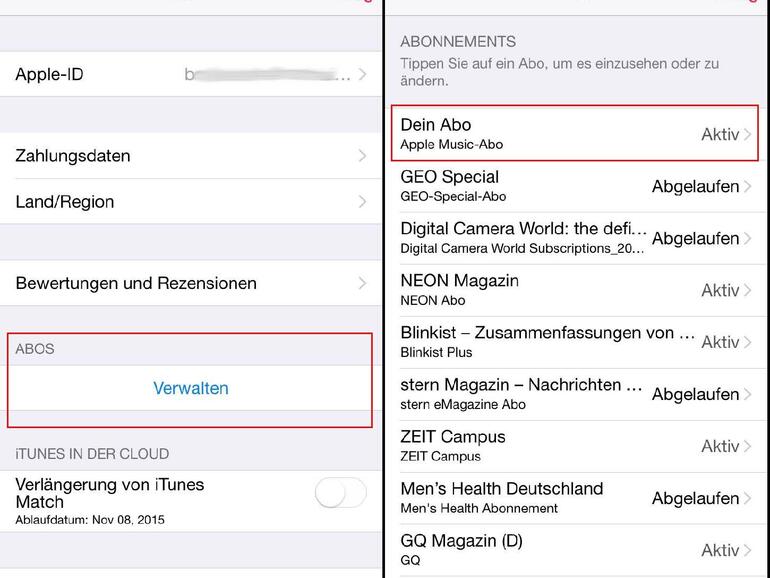 Dies sollten Sie sehen, wenn Sie Schritt 3 und 4 befolgen