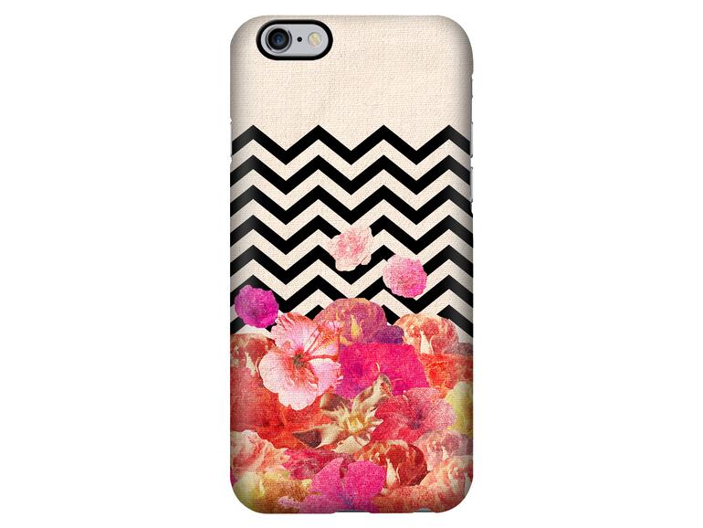 Die iPhone 6-Hülle &quot;Chevron Flora II&quot; schützt Ihr iPhone und sieht sommerlich aus.