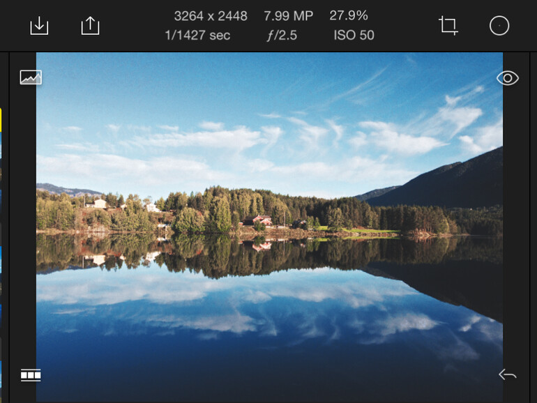 Foto-Bearbeitung im Querformat: Polarr