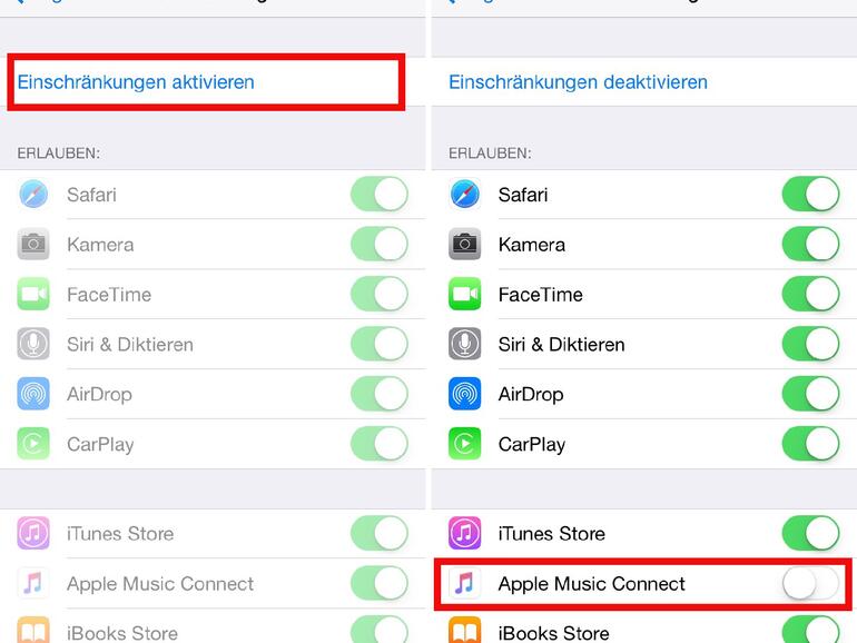 Nur noch den Schalter umlegen....