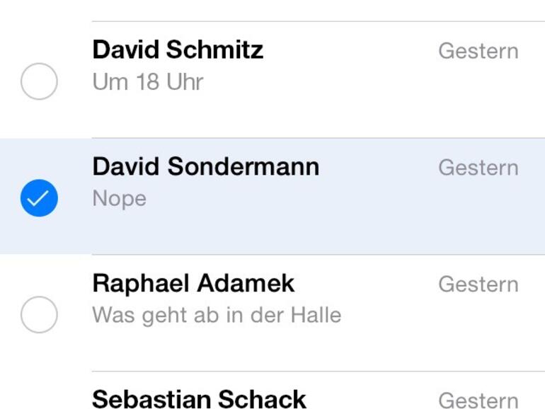 Nachrichten ausmisten