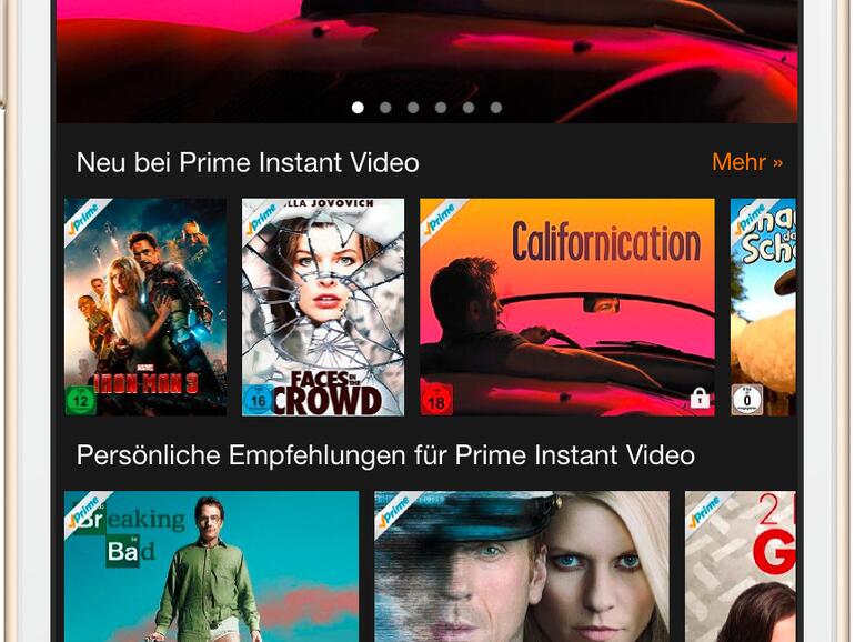 Alternativ kann man Filme und Serien per passender App auch auf dem iOS-Gerät abspielen