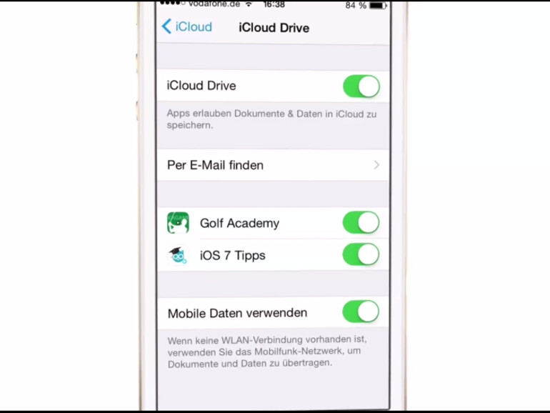 Um iCloud Drive in iOS nutzen zu können, müssen Sie Apples Cloud-Speicher-Dienst erst aktivieren