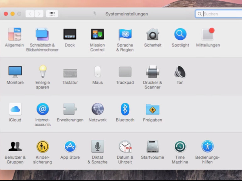 In OS X können Sie viele Einstellungen vornehmen