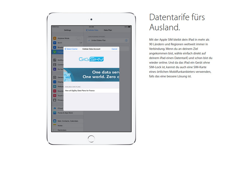 Apple SIM ist in den Apple Stores erhältlich