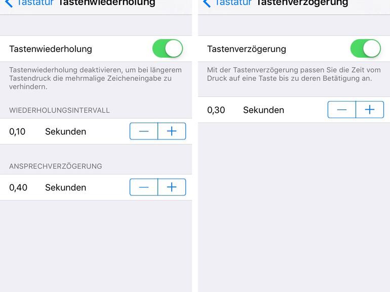 Auch Bluetooth-Tastaturen können nun auf unterschiedliche Bedürfnisse eingestellt werden
