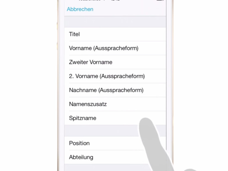 Sie können in iOS 8 jedem Kontakt einen Spitznamen zuordnen