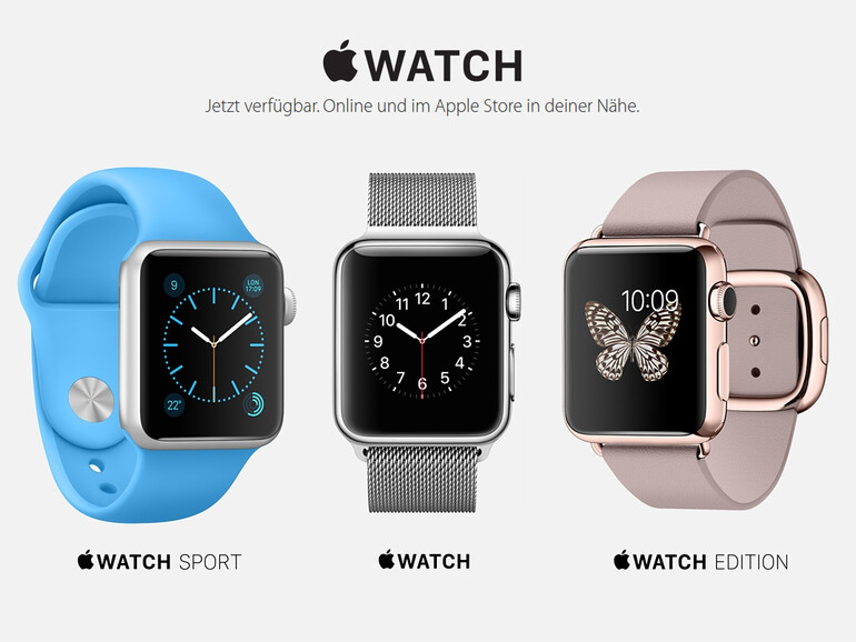 Die Lieferzeiten für alle Apple Watch-Modelle haben sich verkürzt