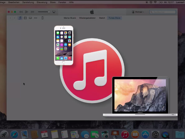 iTunes ist das Medien-Portal von OS X 10.10 Yosemite