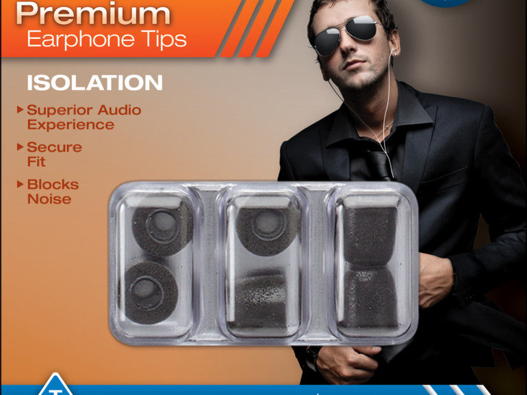 Es sind verschiedene Modelle der Form Tips verfügbar, unter anderem der Isolation Serie, die Mac Life getestet hat.