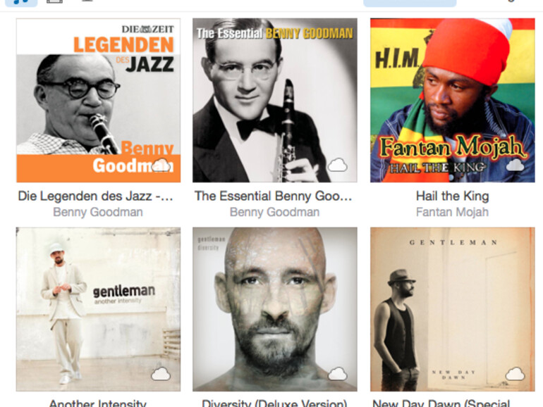 Herausfinden, wo sich welcher Song oder welches Album befindet