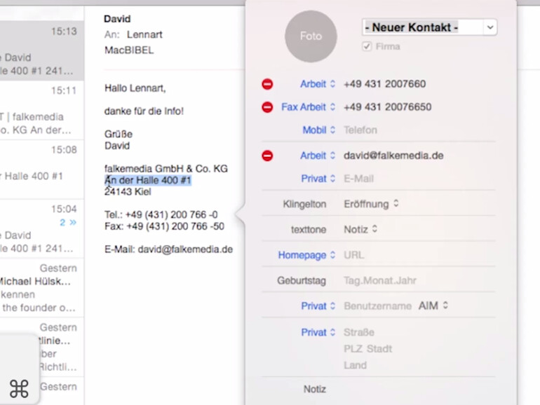 Kontakte-Management ist wichtig.