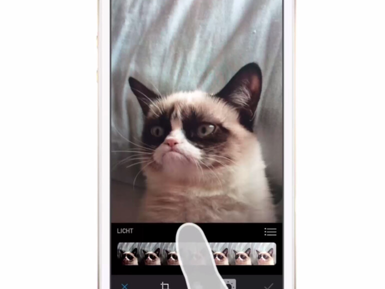 Fotos lassen sich direkt auf dem iPhone bearbeiten