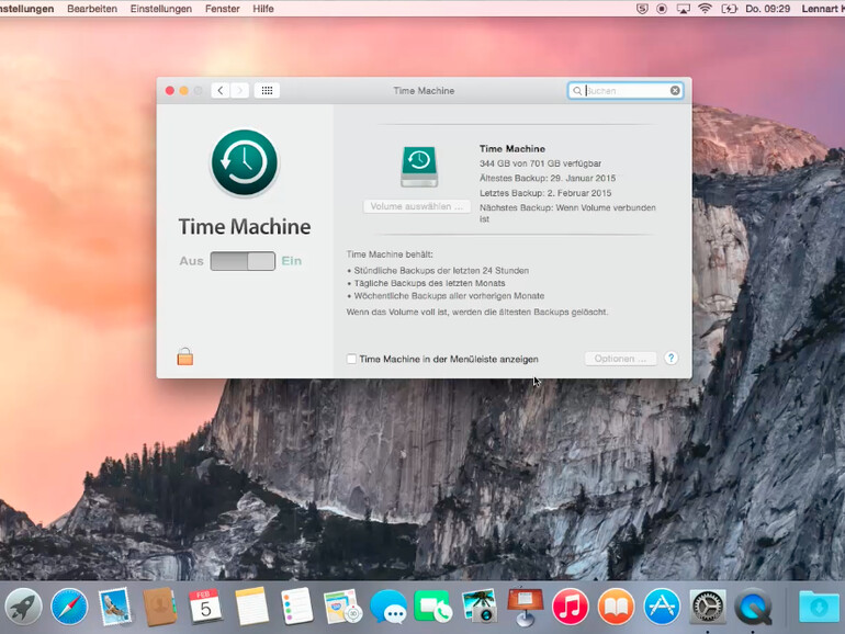 Time Machine-Backup vermeidet Nervenzusammenbruch und Kopfzerbrechen