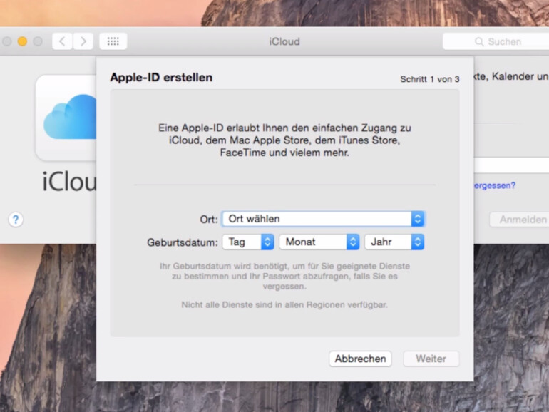 Die Apple ID ist ein integraler Bestandteil von OS X