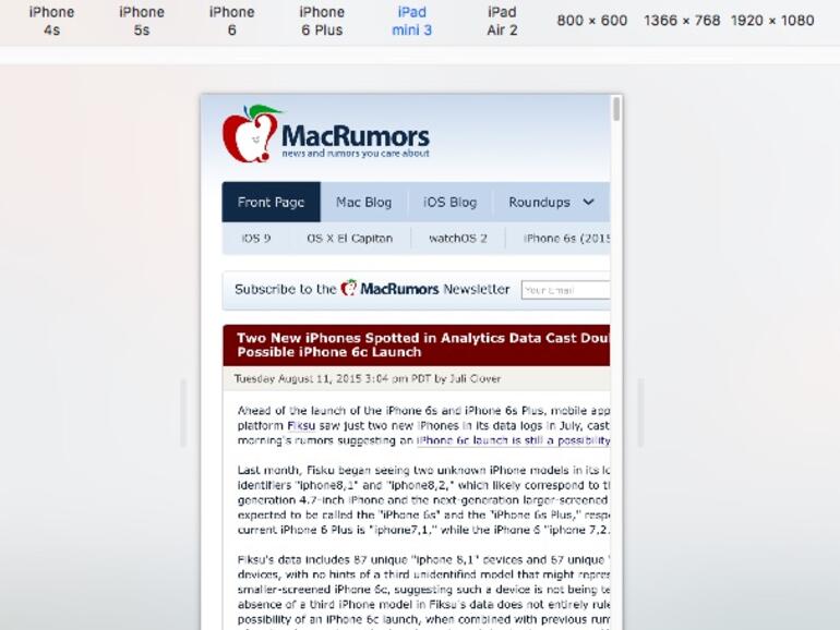 Die Kollegen zeigen die mögliche Split View Funktion des iPad mini 4