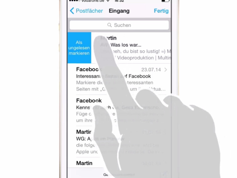 Sie können E-Mails in iOS 8 als ungelesen markieren