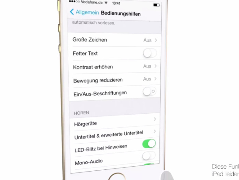 ios 8 video tipp led blitz als