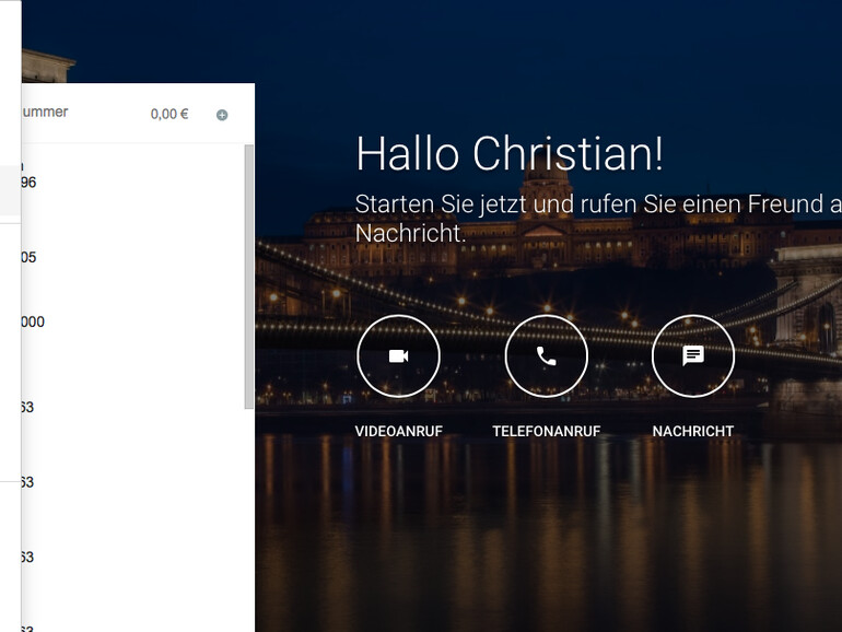 Google Hangouts über das Browser-Interface nutzen