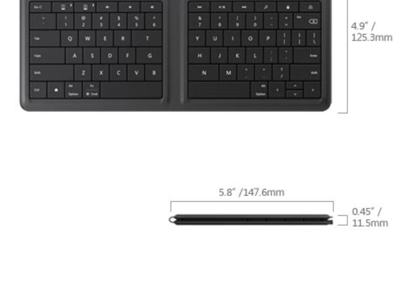 Gleichzeitig bietet die Tastatur eine angenehm große Arbeitsfläche