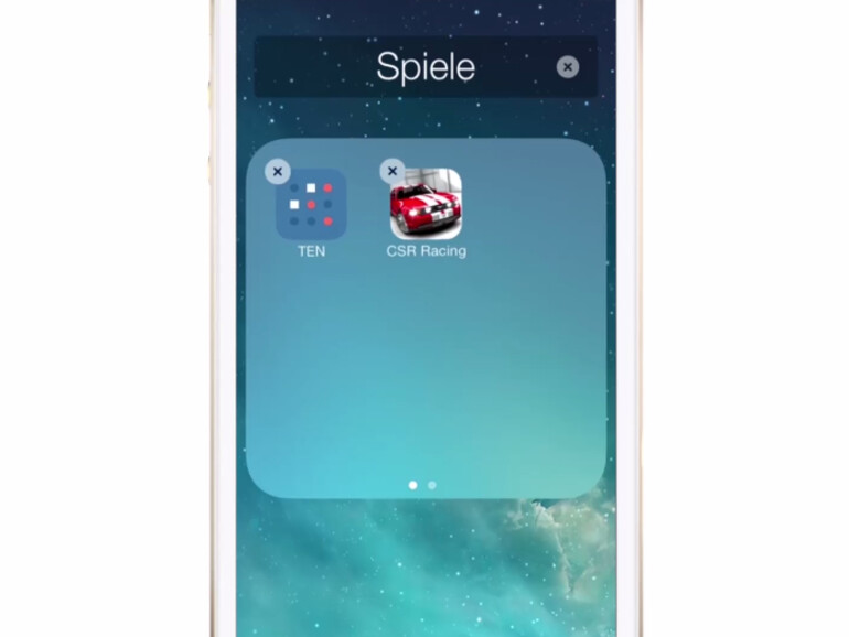 Sie können Ihre Apps in iOS in Ordnern organisieren