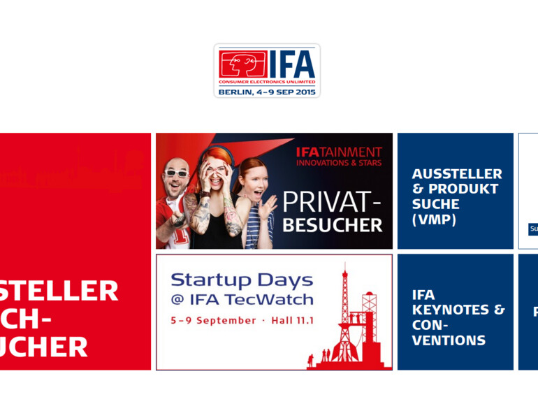 Die IFA findet vom 4.9. bis zum 9.9 in Berlin statt