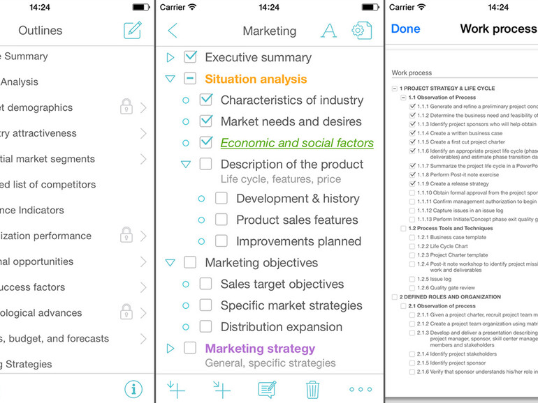 Brainstormings gliedern mit Cloud Outliner 2