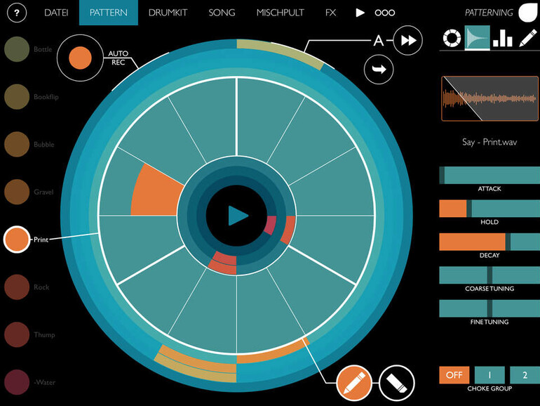 Innovative Benutzeroberfläche bei Patterning