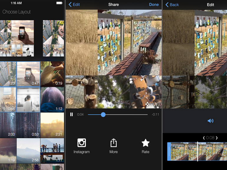Video-Collagen erstellen mit VLYT