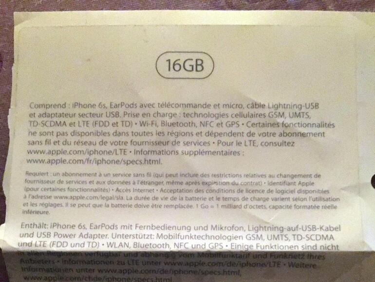 Auch das iPhone 6s wird es mit 16 GB internem Speicher geben