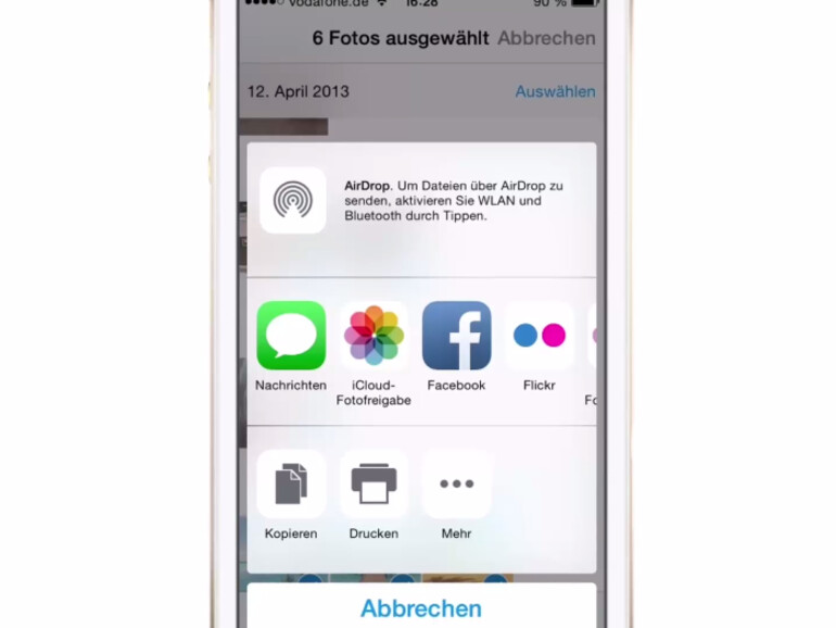 Dank eines Tricks können Sie in iOS mehr als nur 5 Fotos auf einmal via E-Mail versenden