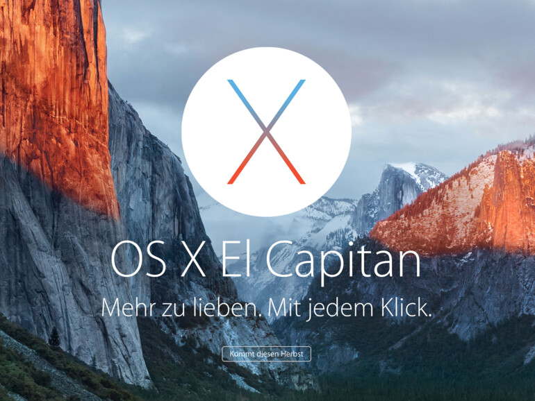 OS X 10.11 El Capitan wird noch in diesem Jahr kostenlos veröffentlicht