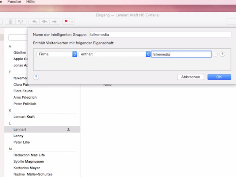 Die Kontakte-App kann Ihnen helfen die Übersicht zu behalten